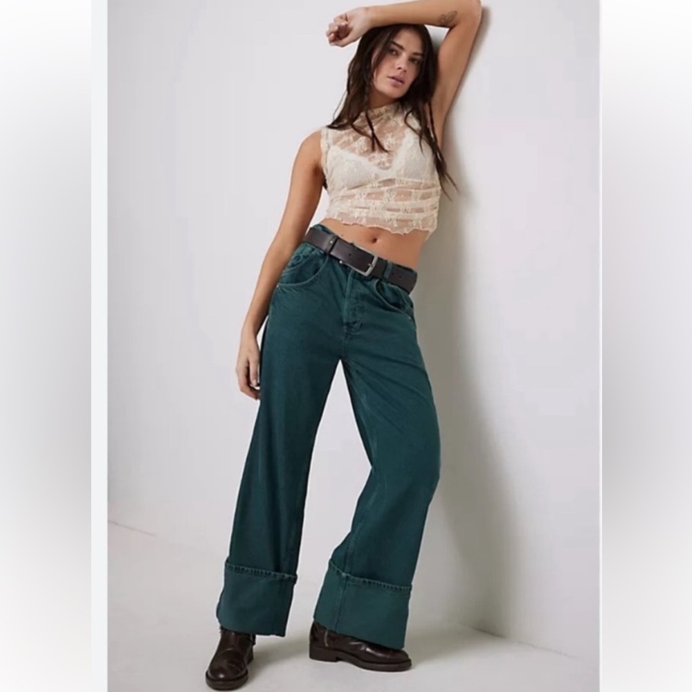 We The Free Final Countdown Cuffed Low Rise Jeans
